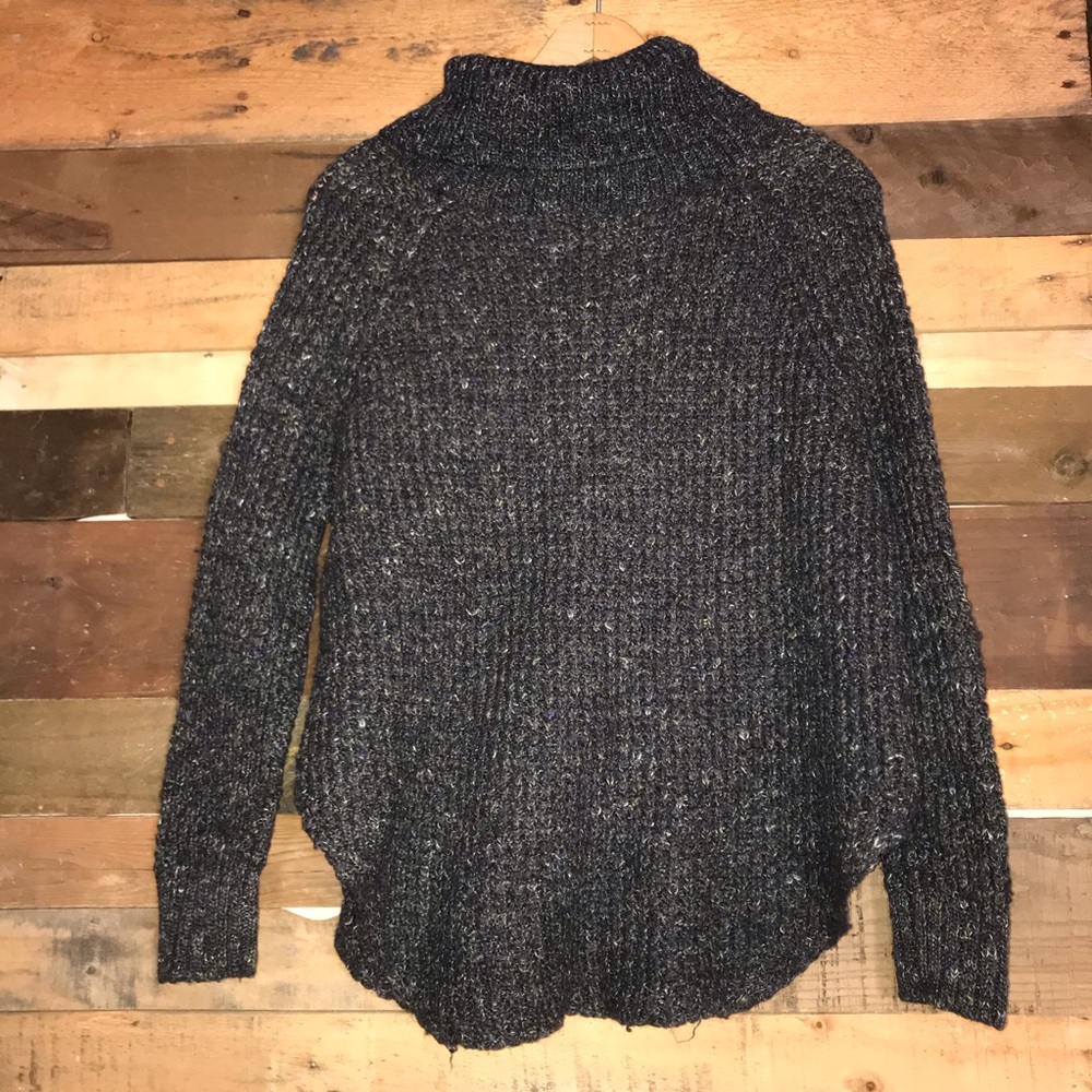 Free People Tweedy Wool Turtleneck Sweater - Picture 4 of 8